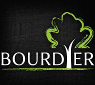 Logo Actualité Bourdier, grume de chênes et plots de chênes